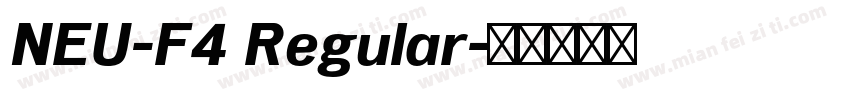 NEU-F4 Regular字体转换